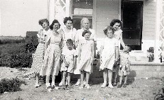Della Marie Dorrough Modie; Joy Sayger; Della Dorrough; Julia (Judy) Kish Dorrough; Katheryn, Tony Sayger; Naomi Caroly; Judy, Dan (Danny) Dorrough